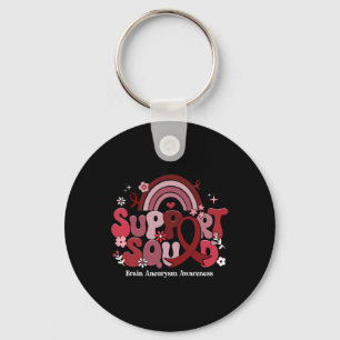 Ondersteuning Squad Groovy Brain Aneurysm Awarenes Sleutelhanger