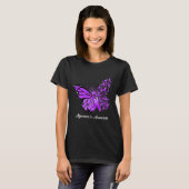 Ondersteuning Squad Heimer Vlinder Paarse lint T-shirt (Voorkant volledig)