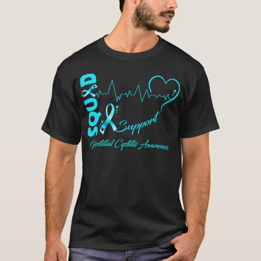 Ondersteuning Squad INTERSTITIËLE CYSTITIS BEWUSTZ T-shirt (Voorkant)