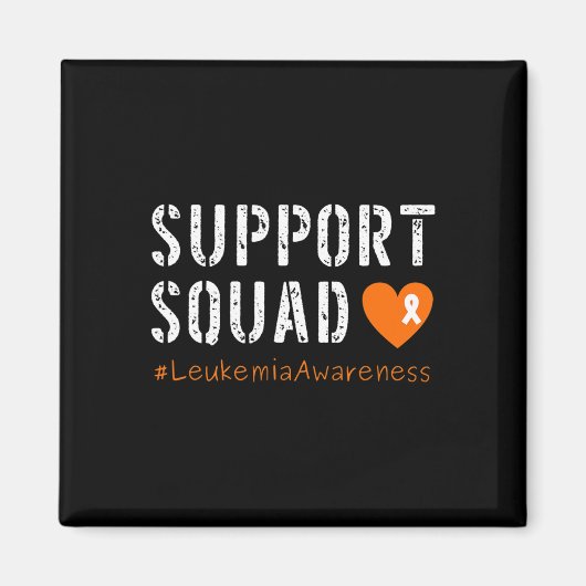 Ondersteuning Squad Leukemia Awareness 1 Magneet (Voorkant)