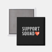 Ondersteuning Squad Leukemia Awareness Oranje lint Magneet (Voorkant / Achterkant)