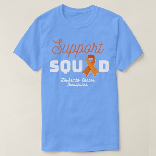 Ondersteuning squad leukemie 2 t-shirt (Design voorkant)
