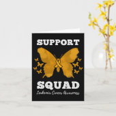 Ondersteuning squad leukemie kankerbewustzijn bloe kaart (Gele Bloem)