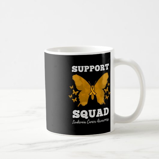 Ondersteuning squad leukemie kankerbewustzijn bloe koffiemok (Rechts)
