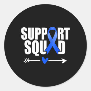 Ondersteuning Squad Mannen Vrouwen Diabetes Awaren Ronde Sticker