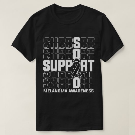 Ondersteuning Squad Melanoma Awareness T-shirt (Design voorkant)