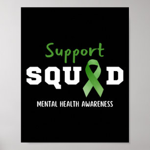 Ondersteuning Squad Mental Health Awareness Fun Gr Poster