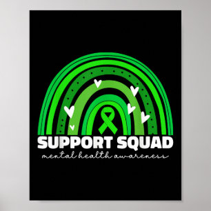 Ondersteuning Squad Mental Health Awareness Maand Poster