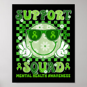 Ondersteuning Squad Mentale Gezondheid Bewustzijn Poster