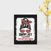 Ondersteuning Squad Messy Bun Red Warrior Bloedkan Kaart (Gele Bloem)