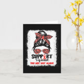 Ondersteuning Squad Messy Bun Red Warrior Bloedkan Kaart (Gele Bloem)