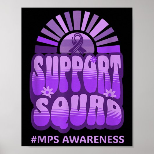 Ondersteuning Squad MPS Bewustzijn Retro Groovy Te Poster (Voorkant)