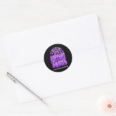Ondersteuning Squad MPS Bewustzijn Retro Groovy Te Ronde Sticker (Envelop)