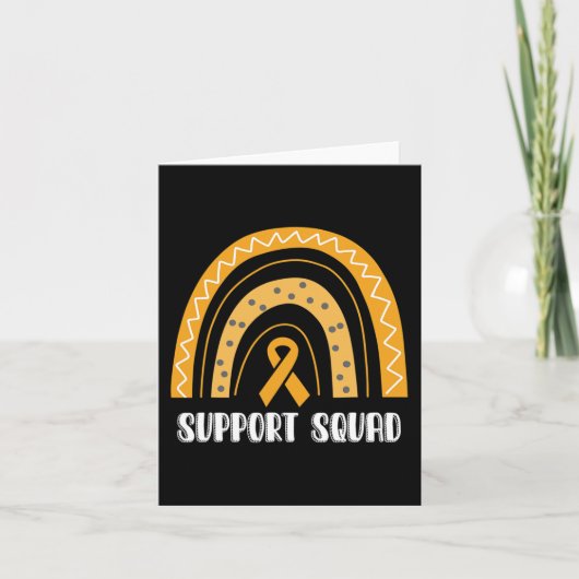 Ondersteuning Squad Oranje Rainbow Ribbon RSD CRPS Kaart (Voorkant)