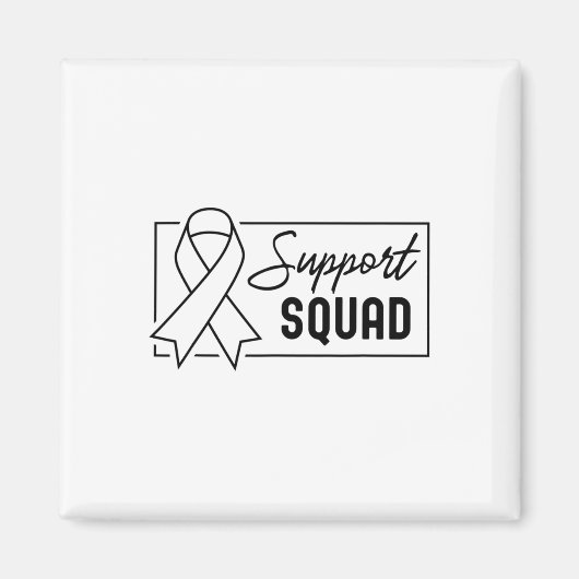 Ondersteuning Squad Oranje Warrior CRPS Awareness Magneet (Voorkant)