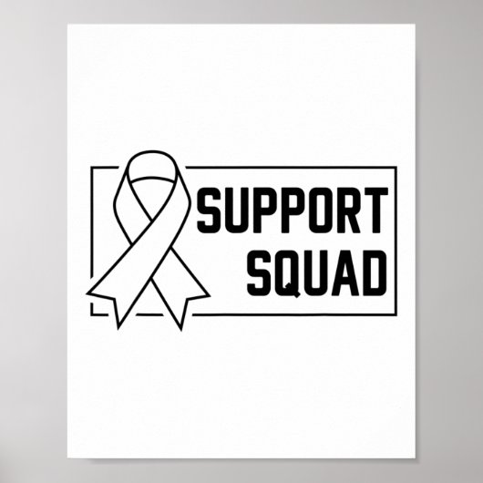 Ondersteuning Squad Oranje Warrior CRPS Awareness Poster (Voorkant)