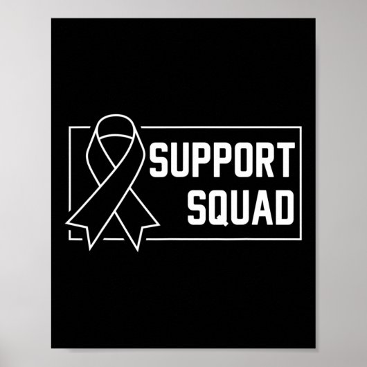 Ondersteuning Squad Oranje Warrior CRPS Awareness Poster (Voorkant)