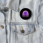 Ondersteuning Squad Pancreas Kanker Awareness Rain Ronde Button 5,7 Cm (In situ)