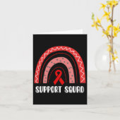 Ondersteuning Squad Red Rainbow Blood Cancer Aware Kaart (Gele Bloem)