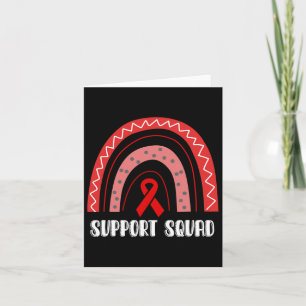 Ondersteuning Squad Red Rainbow Blood Cancer Aware Kaart