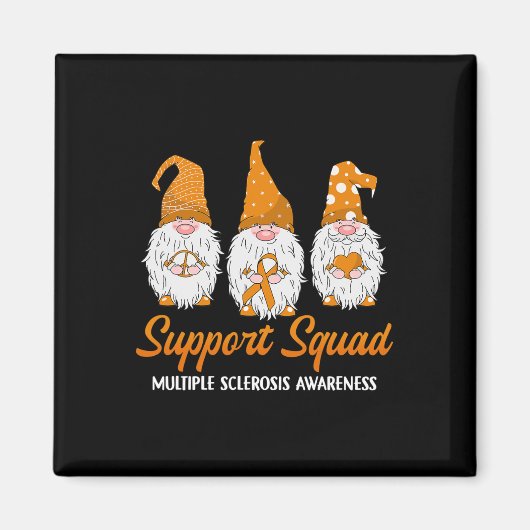 Ondersteuning Squad Ribbon Multiple Sclerose Aware Magneet (Voorkant)