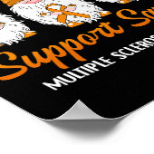 Ondersteuning Squad Ribbon Multiple Sclerose Aware Poster (Hoek)