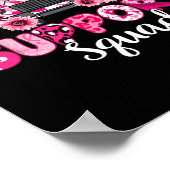 Ondersteuning Squad Roze Leopard School Bus Driver Poster (Hoek)