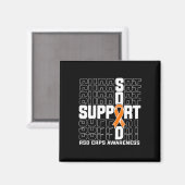 Ondersteuning Squad RSD CRPS Awareness 2 Magneet (Voorkant / Achterkant)
