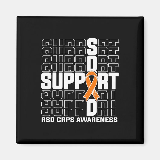 Ondersteuning Squad RSD CRPS Awareness 2 Magneet (Voorkant)