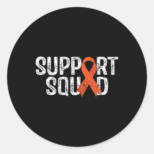 Ondersteuning Squad RSD CRPS Awareness Ronde Sticker (Voorkant)