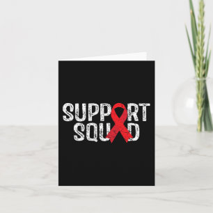 Ondersteuning Squad T-shirt Blood Cancer Awareness Kaart