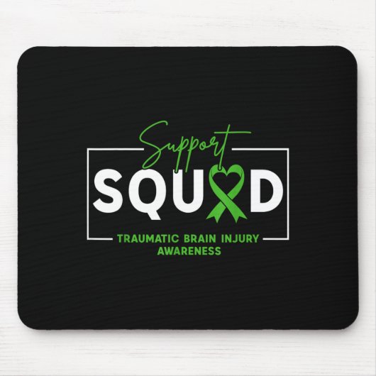 Ondersteuning Squad TBI Traumatisch Hersenletsel B Muismat (Voorkant)