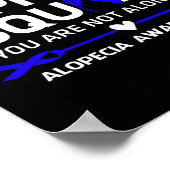 Ondersteuning Squad Warrior Alopecia Bewustwording Poster (Hoek)