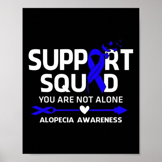 Ondersteuning Squad Warrior Alopecia Bewustwording Poster (Voorkant)