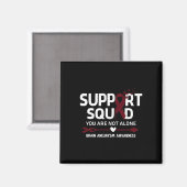 Ondersteuning Squad Warrior Brain Aneurysm Awarene Magneet (Voorkant / Achterkant)