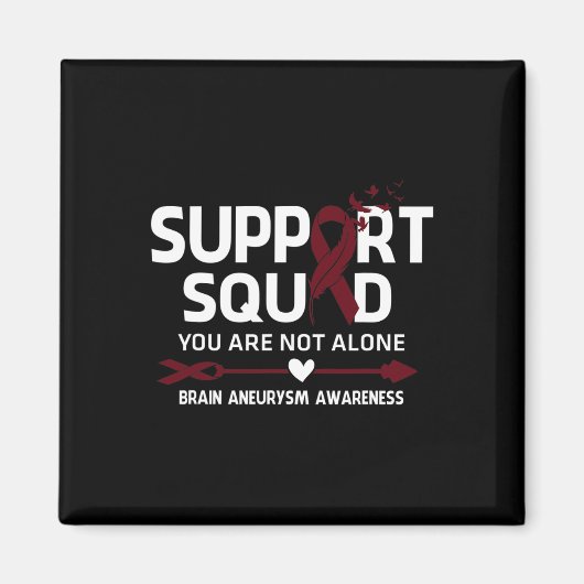 Ondersteuning Squad Warrior Brain Aneurysm Awarene Magneet (Voorkant)