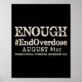 Ondersteuning Stop Overdosering Internationale Ove Poster (Voorkant)
