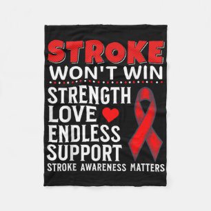 Ondersteuning Stroke Awareness Gifts Brain Attack Fleece Deken