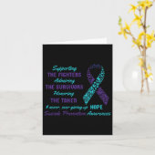 Ondersteuning Suicide Quotes Bewustzijn Geestelijk Kaart (Gele Bloem)