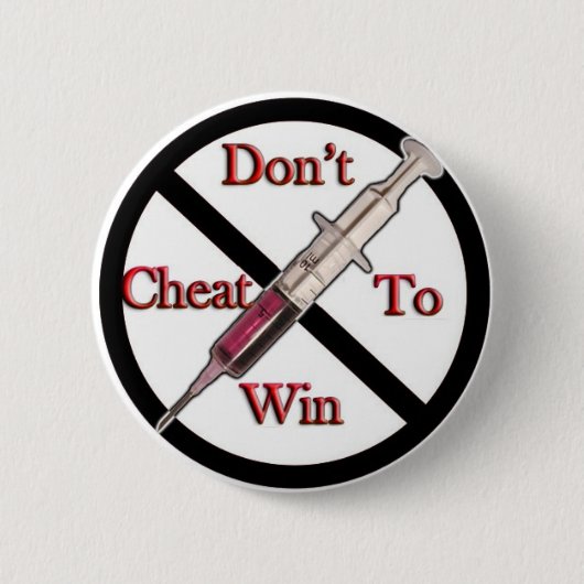 Ondersteuning tegen doping ronde button 5,7 cm (Voorkant)