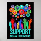 Ondersteuning toegang tot onderwijshervorming 20x2 poster (Voorkant)