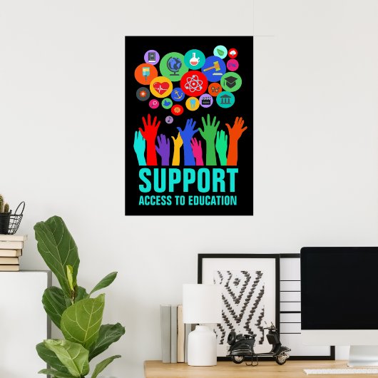 Ondersteuning toegang tot onderwijshervorming 20x2 poster (Thuiskantoor)