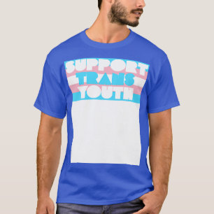 Ondersteuning Trans Jeugd Transgender Vlagontwerp T-shirt
