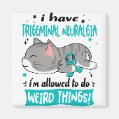 Ondersteuning Trigeminal Neuralgia Awareness Ribbo Magneet (Voorkant)