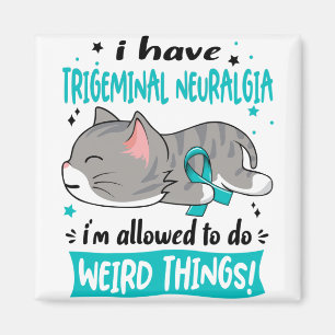 Ondersteuning Trigeminal Neuralgia Awareness Ribbo Magneet