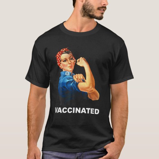 Ondersteuning vaccinatie Rosie R T-shirt (Voorkant)