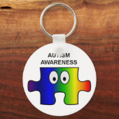 Ondersteuning van autisme/Aspergers en bewustwordi Sleutelhanger (Voorkant)