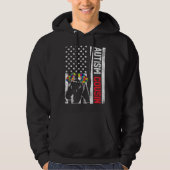 Ondersteuning van Autisme Autisme Beer van Amerika Hoodie (Voorkant)