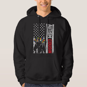 Ondersteuning van Autisme Autisme Beer van Amerika Hoodie