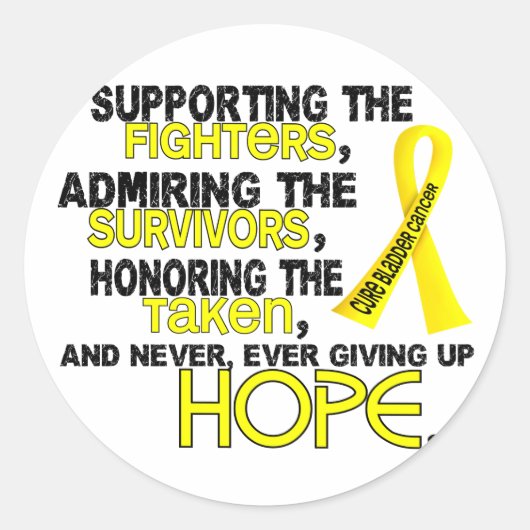 Ondersteuning van bewondering voor het eren van 3. ronde sticker (Voorkant)